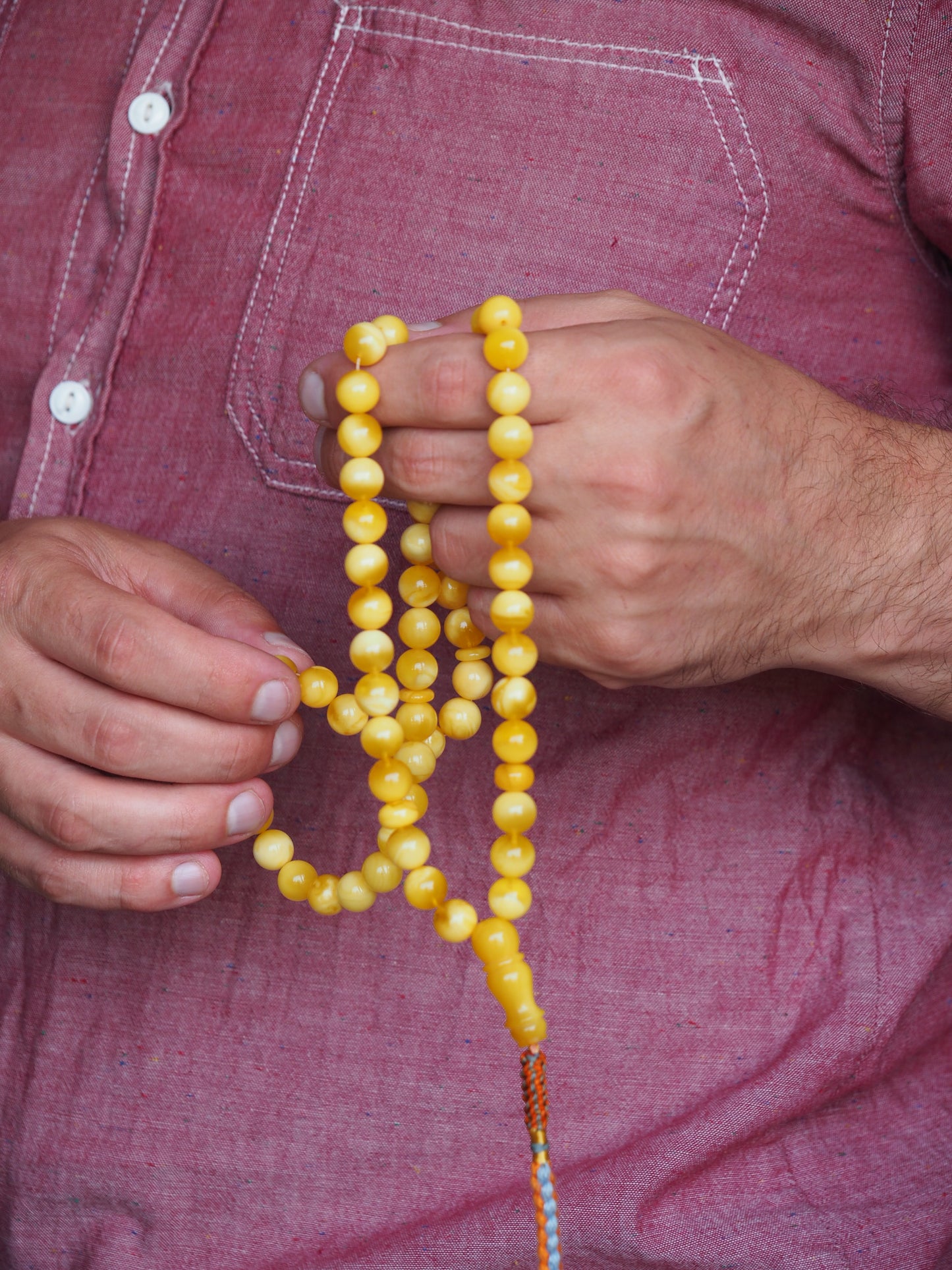 Milk & Honey Amber Rosary
