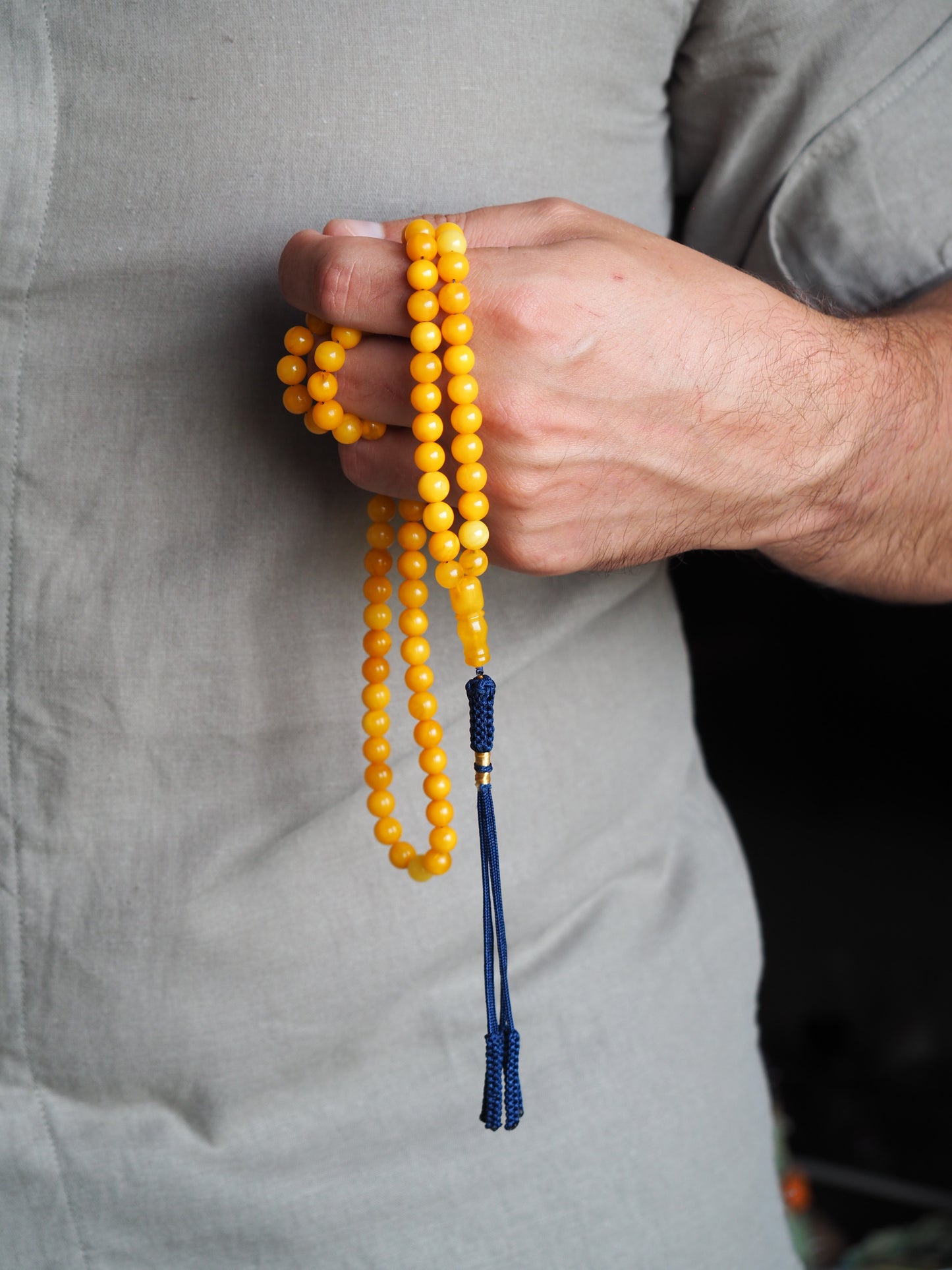 Antique Amber Rosary