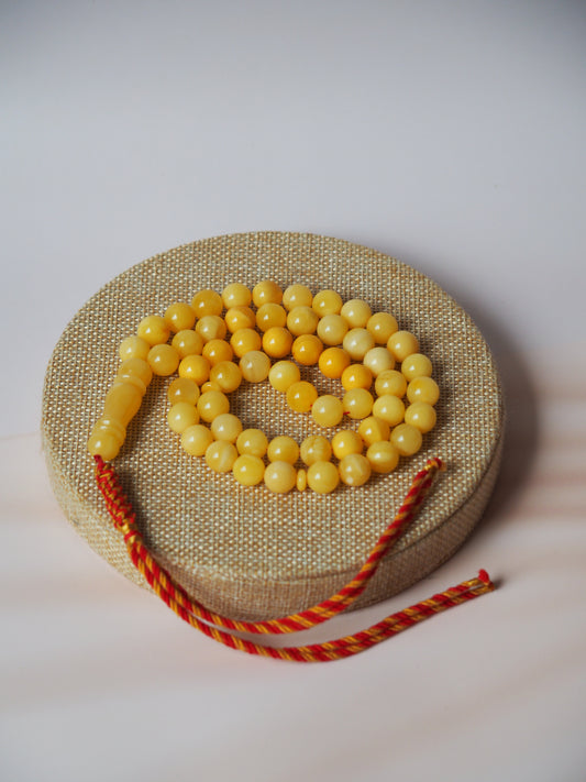 Matt Butterscotch Natural Amber Rosary