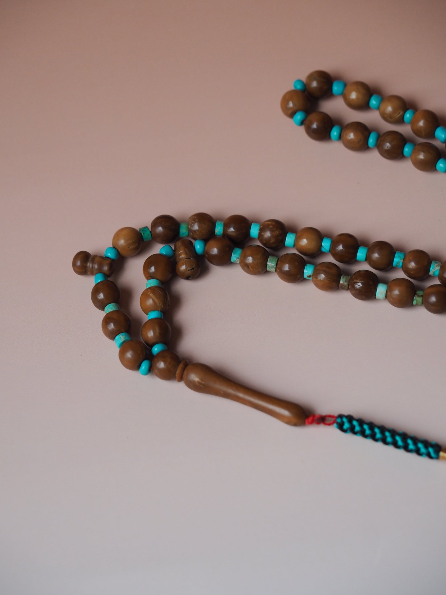 Kokka and Turquoise Tasbih 45 Beads