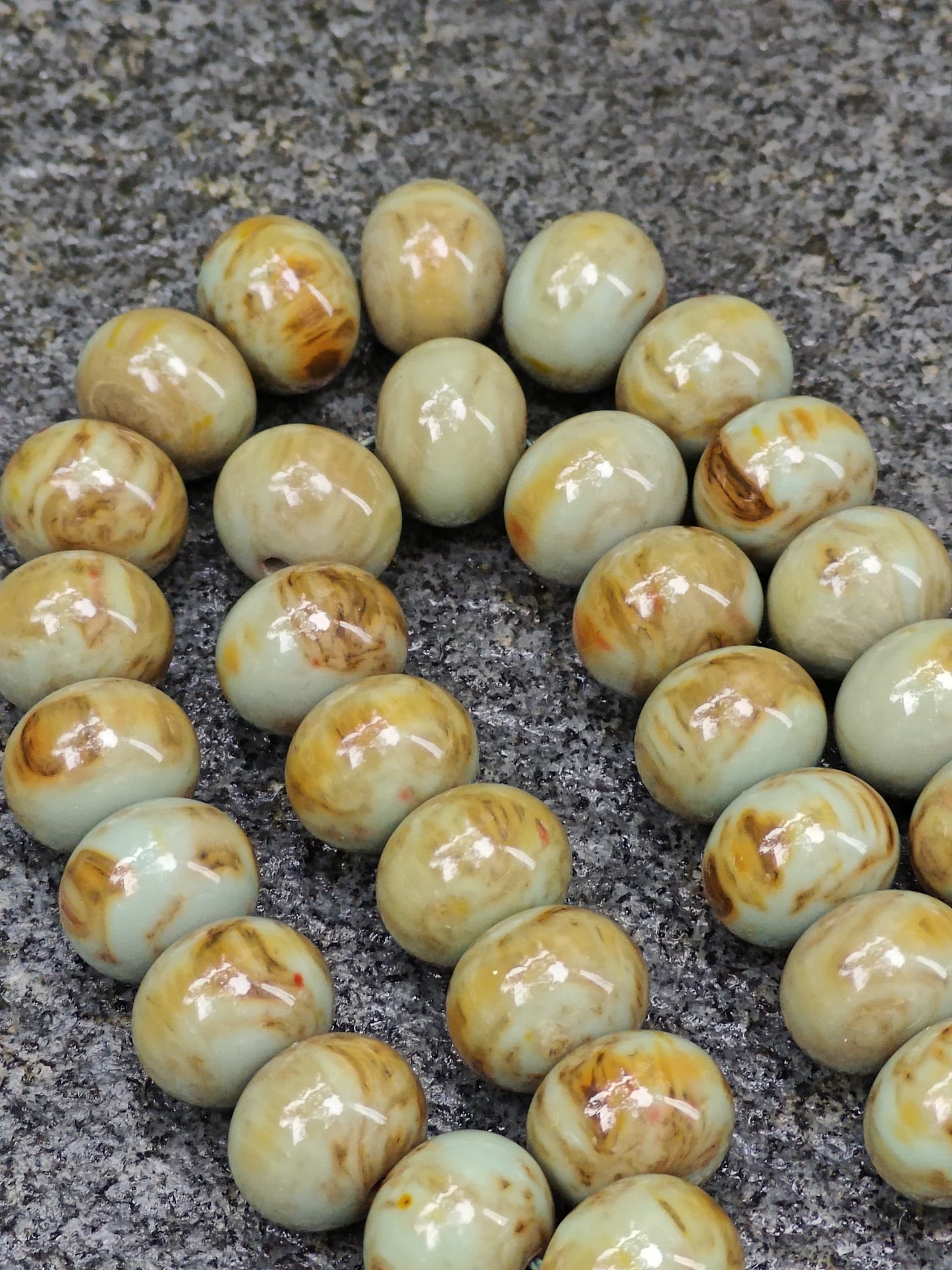 New Turkish Turquoise Bakelite Rosary 47 Beads 100 g