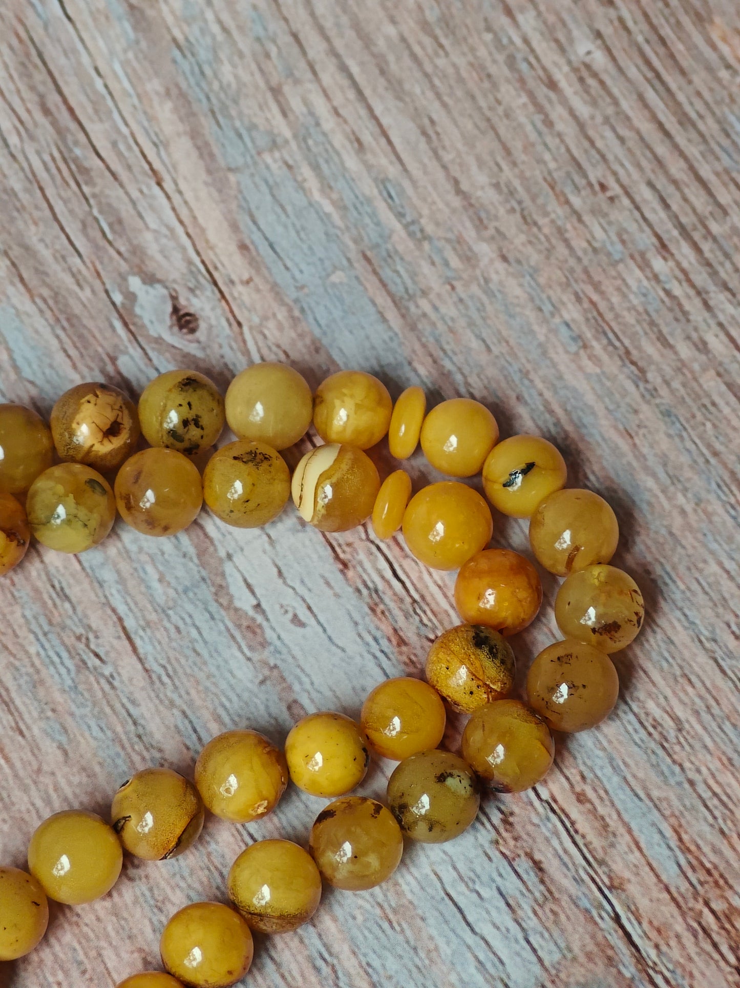 Multicolor Marble Amber Tasbih 99 Beads 8-9 mm