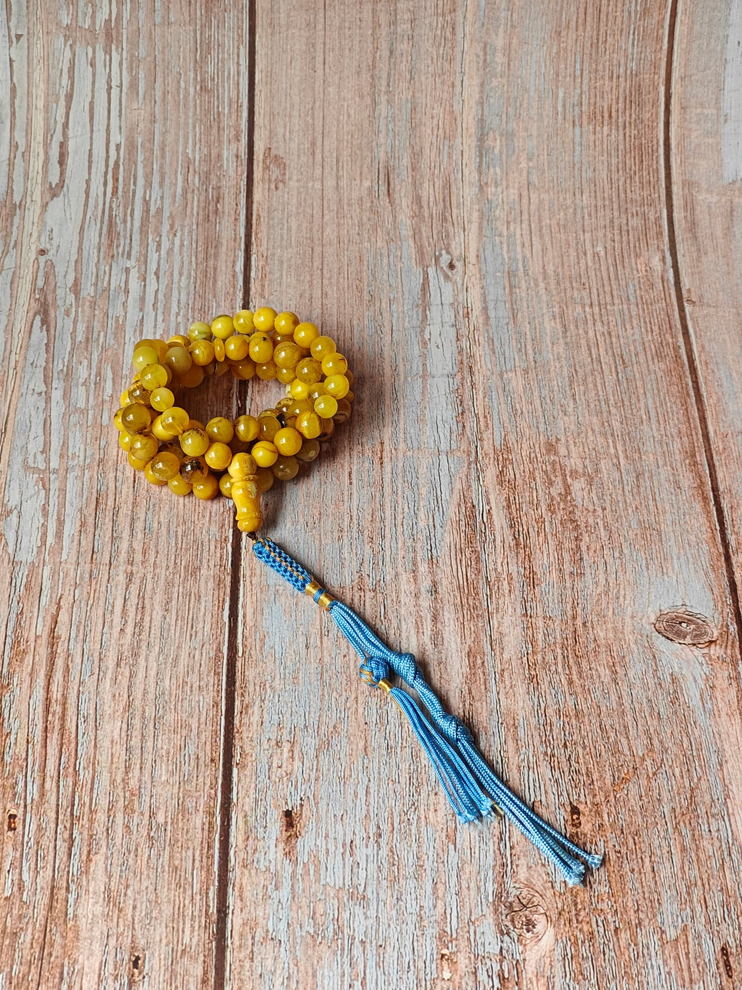 Multicolor Marble Amber Tasbih 99 Beads 8-9 mm