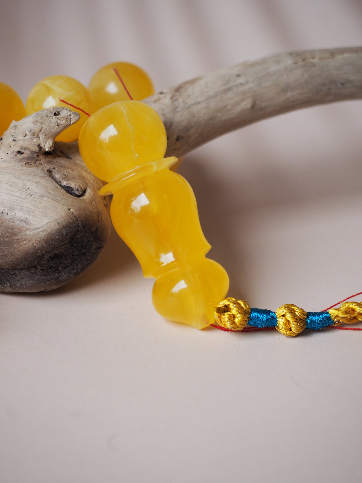 Natural Butterscotch Amber Rosary 15mm + Certificate