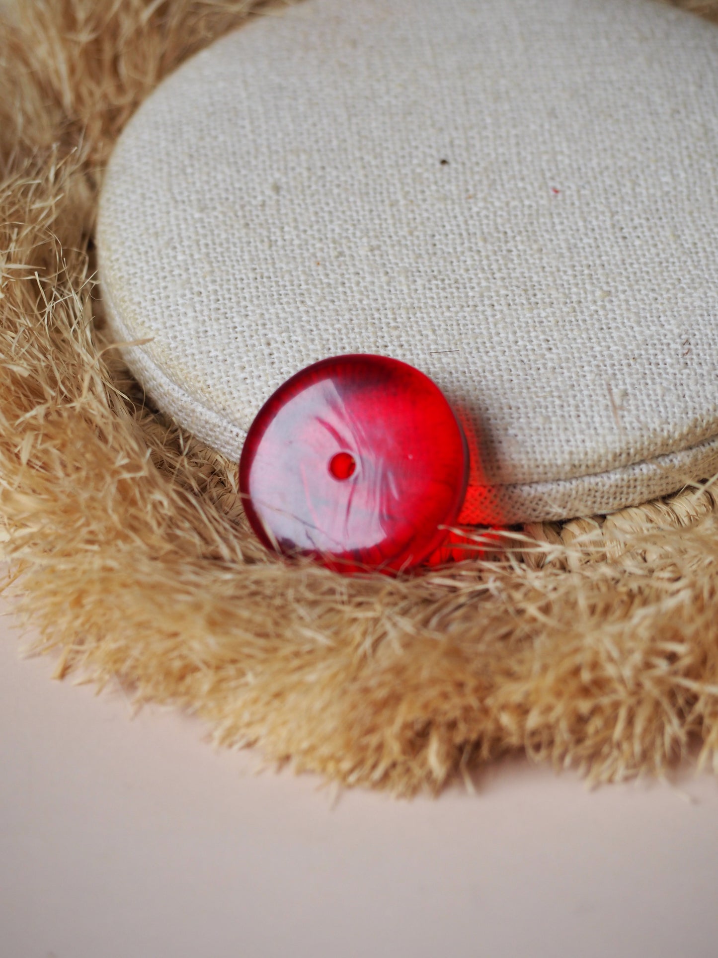 Red/ Blood Amber Donut 29 mm