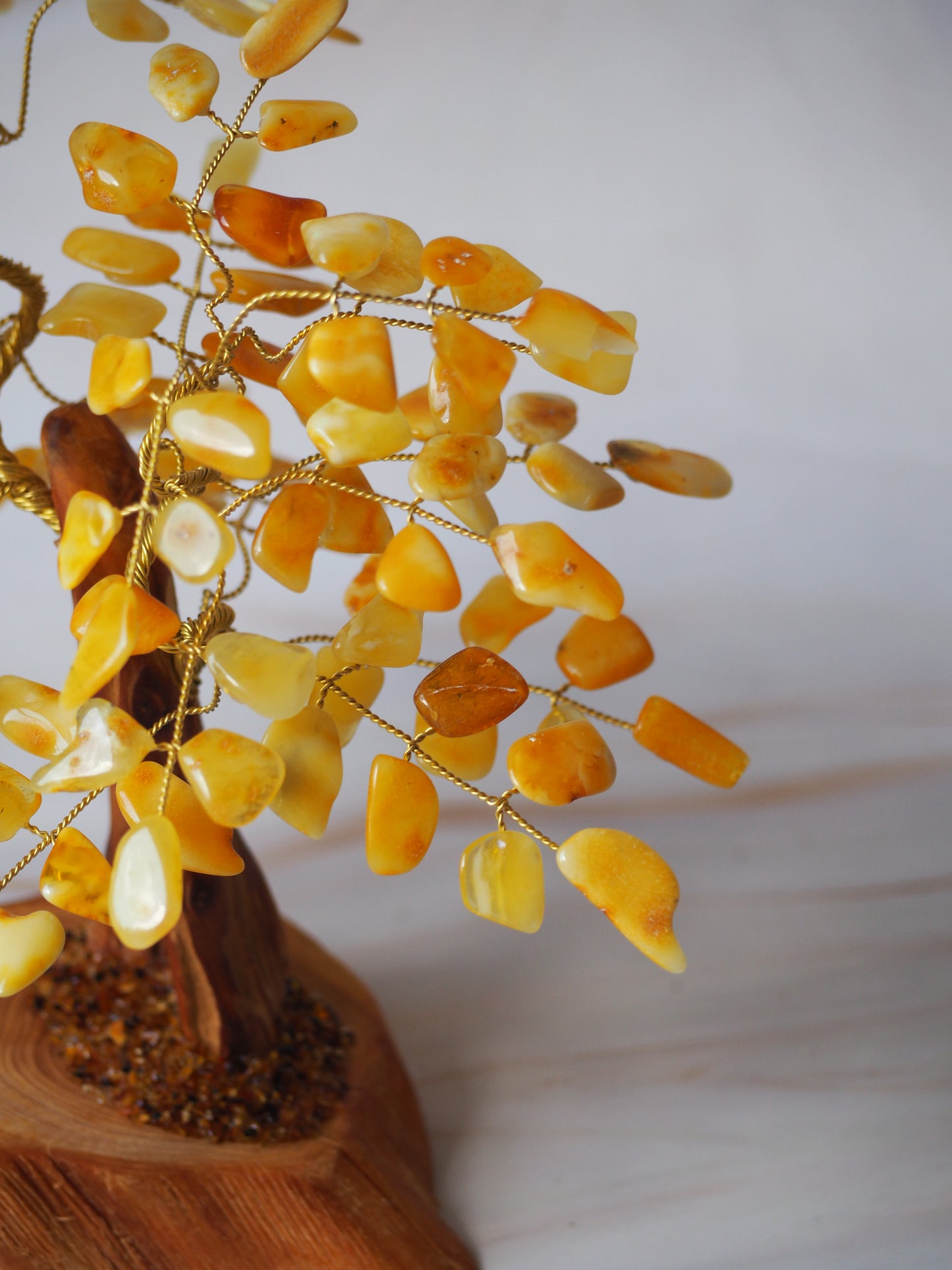 Handmade Natural Butterscotch Amber Lucky Tree  20cm