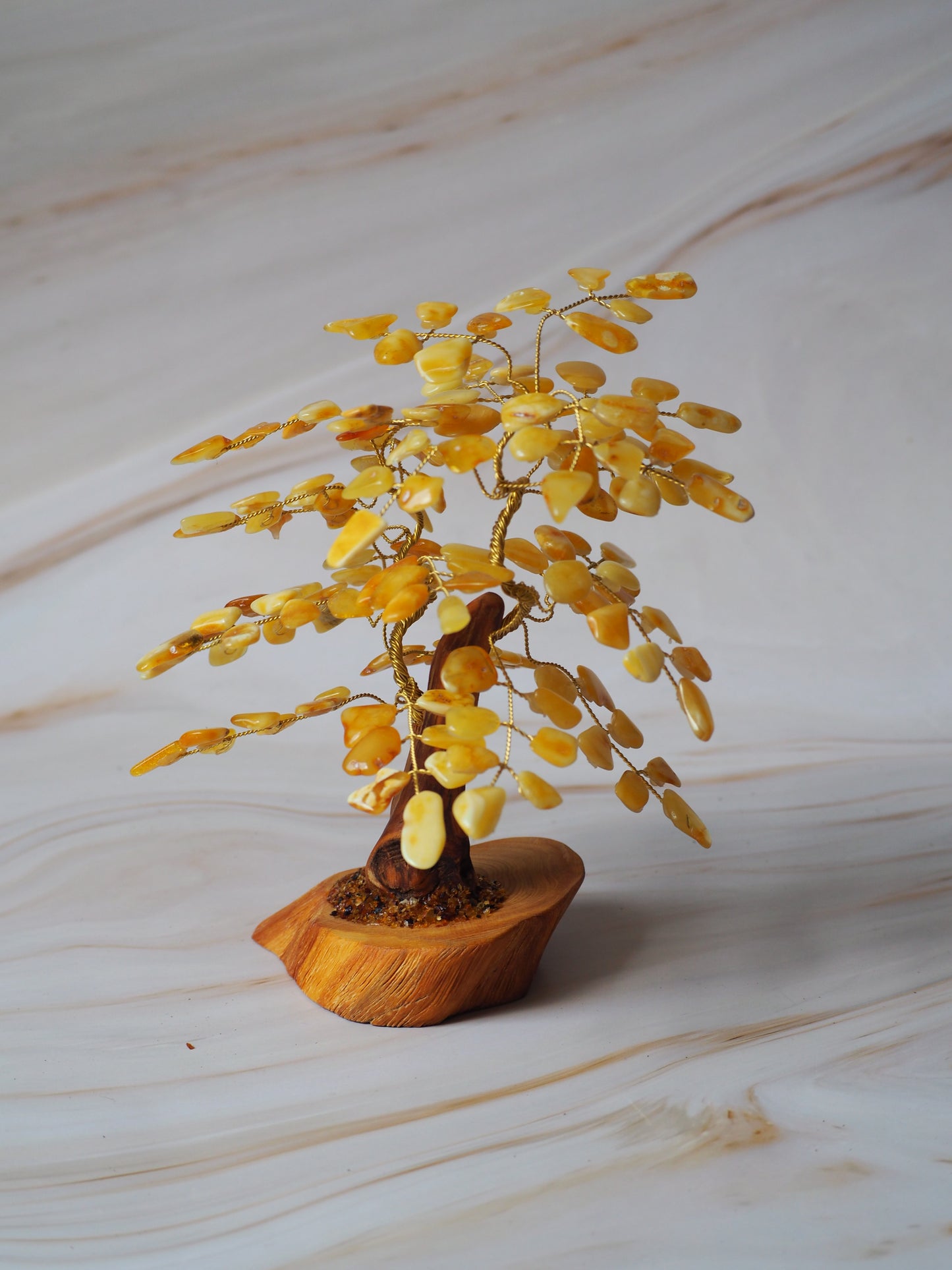 Handmade Natural Butterscotch Amber Lucky Tree  20cm