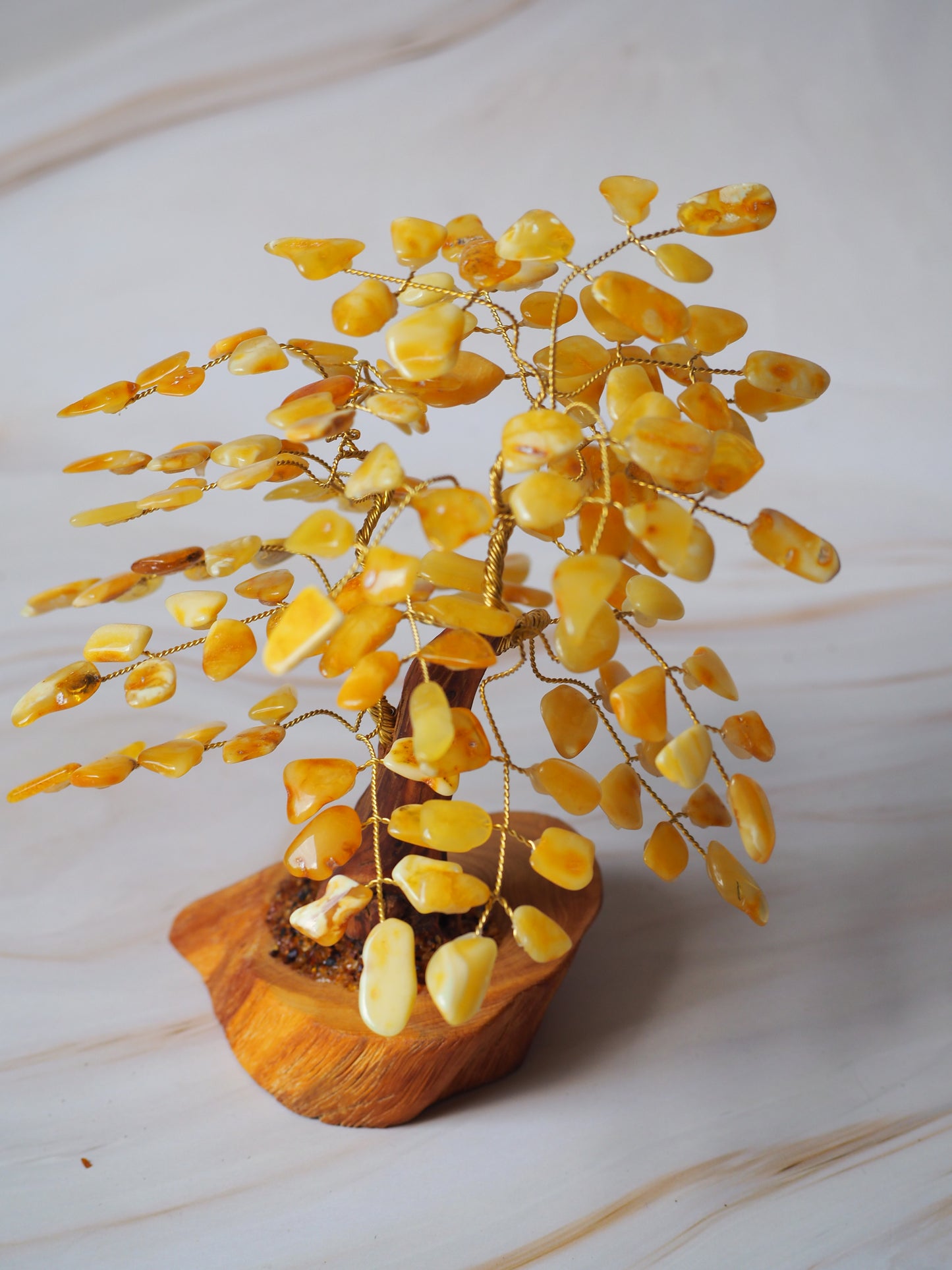 Handmade Natural Butterscotch Amber Lucky Tree  20cm