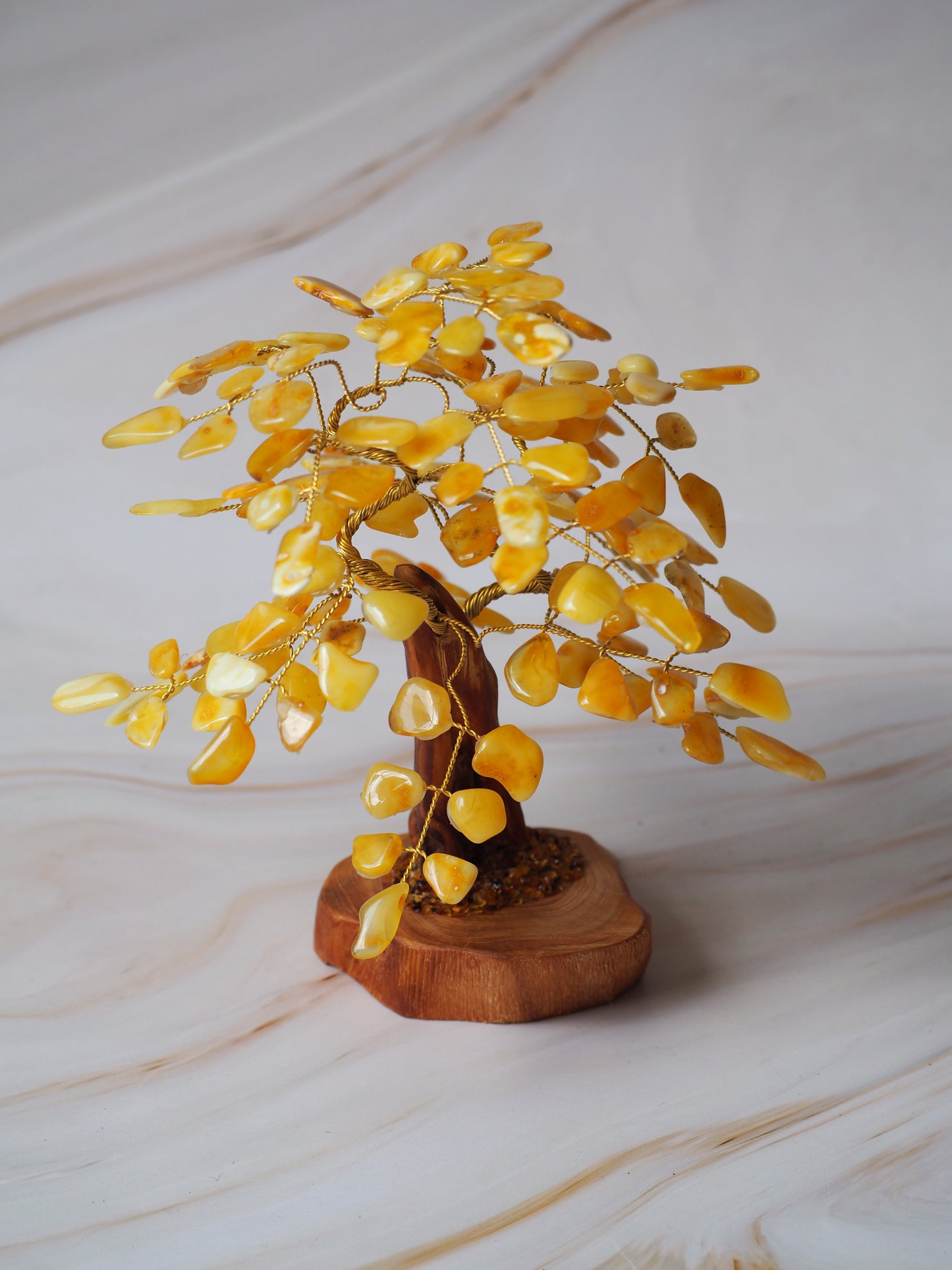 Handmade Natural Butterscotch Amber Lucky Tree  20cm