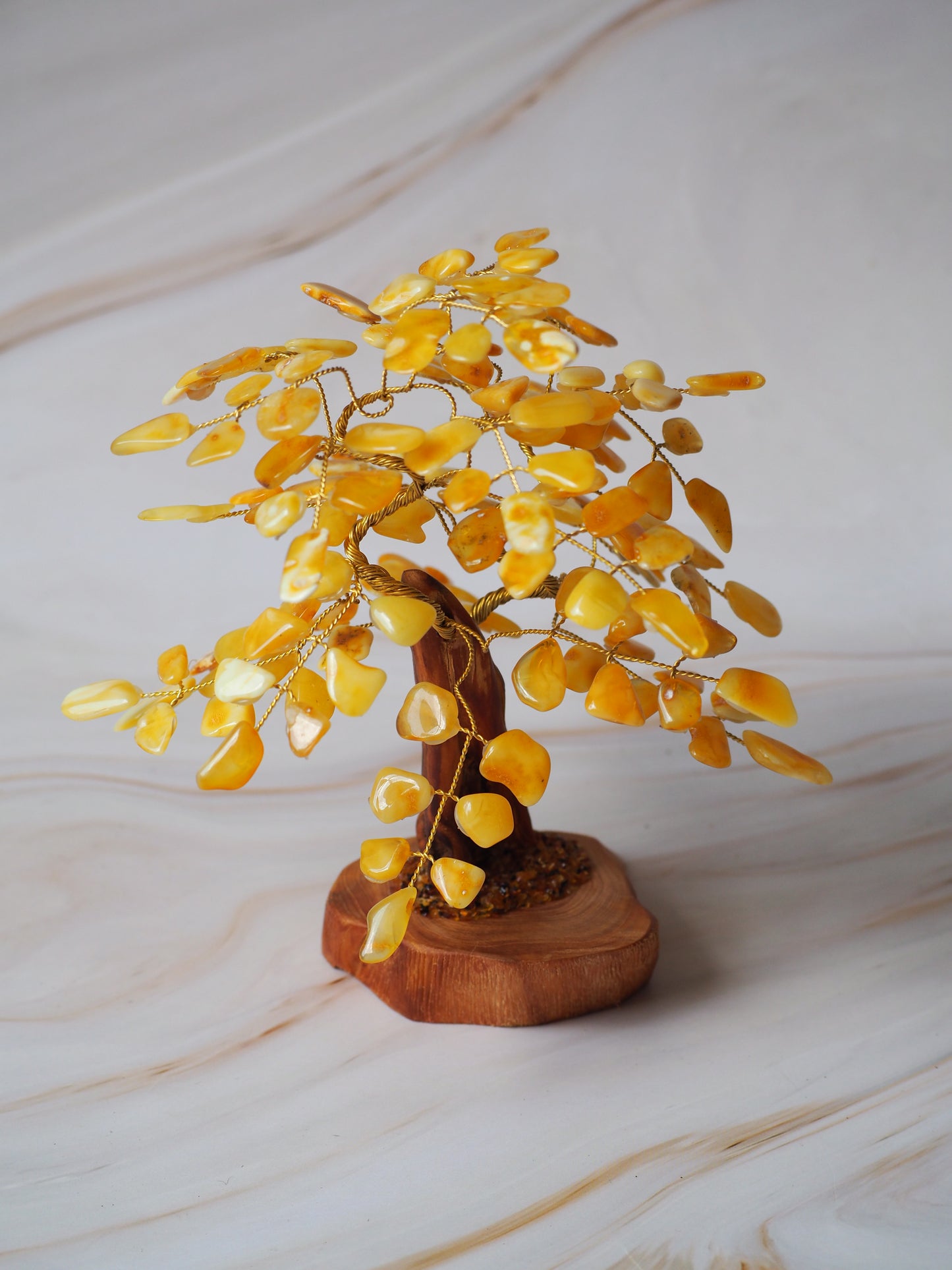 Handmade Natural Butterscotch Amber Lucky Tree  20cm