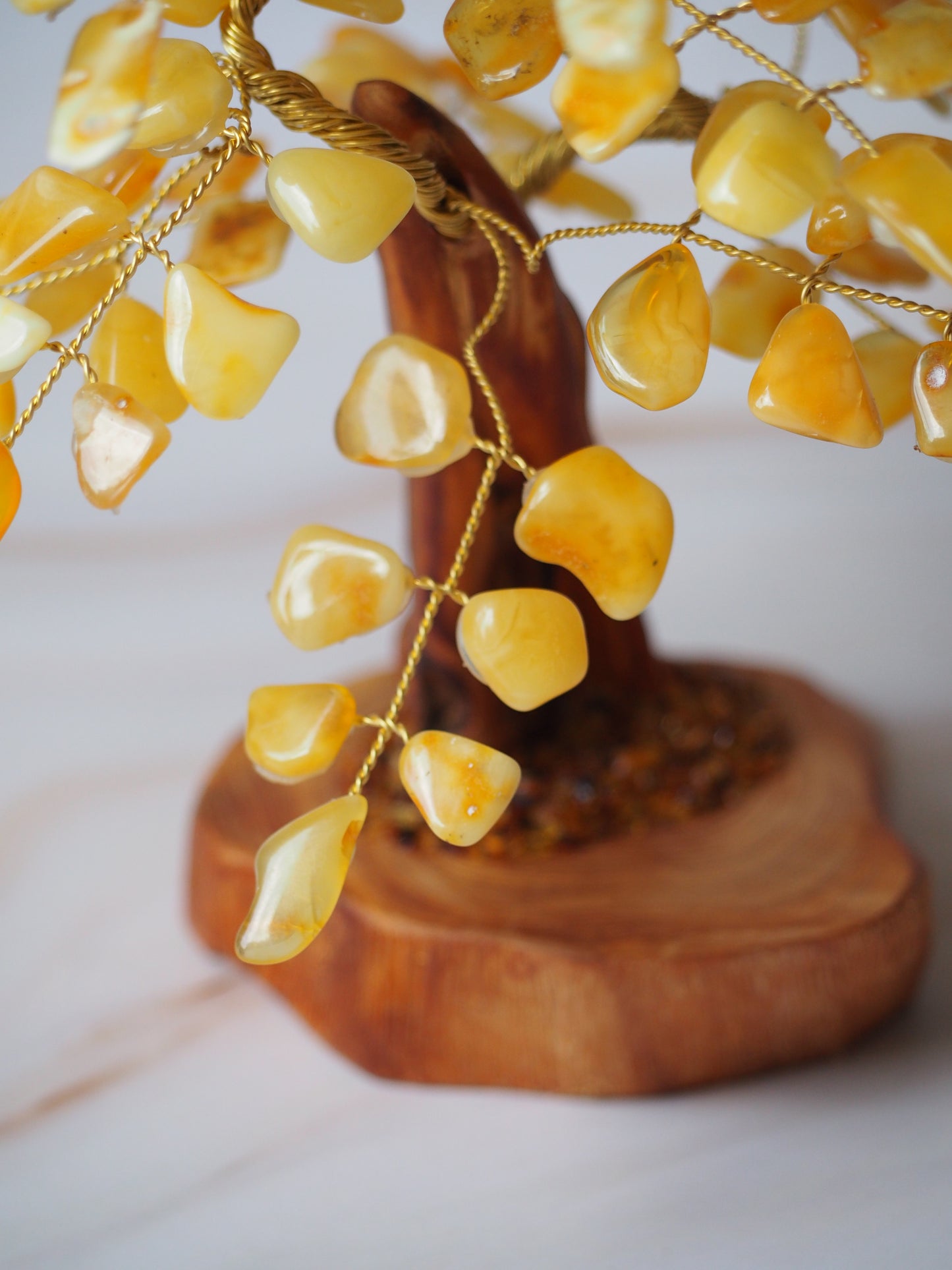 Handmade Natural Butterscotch Amber Lucky Tree  20cm