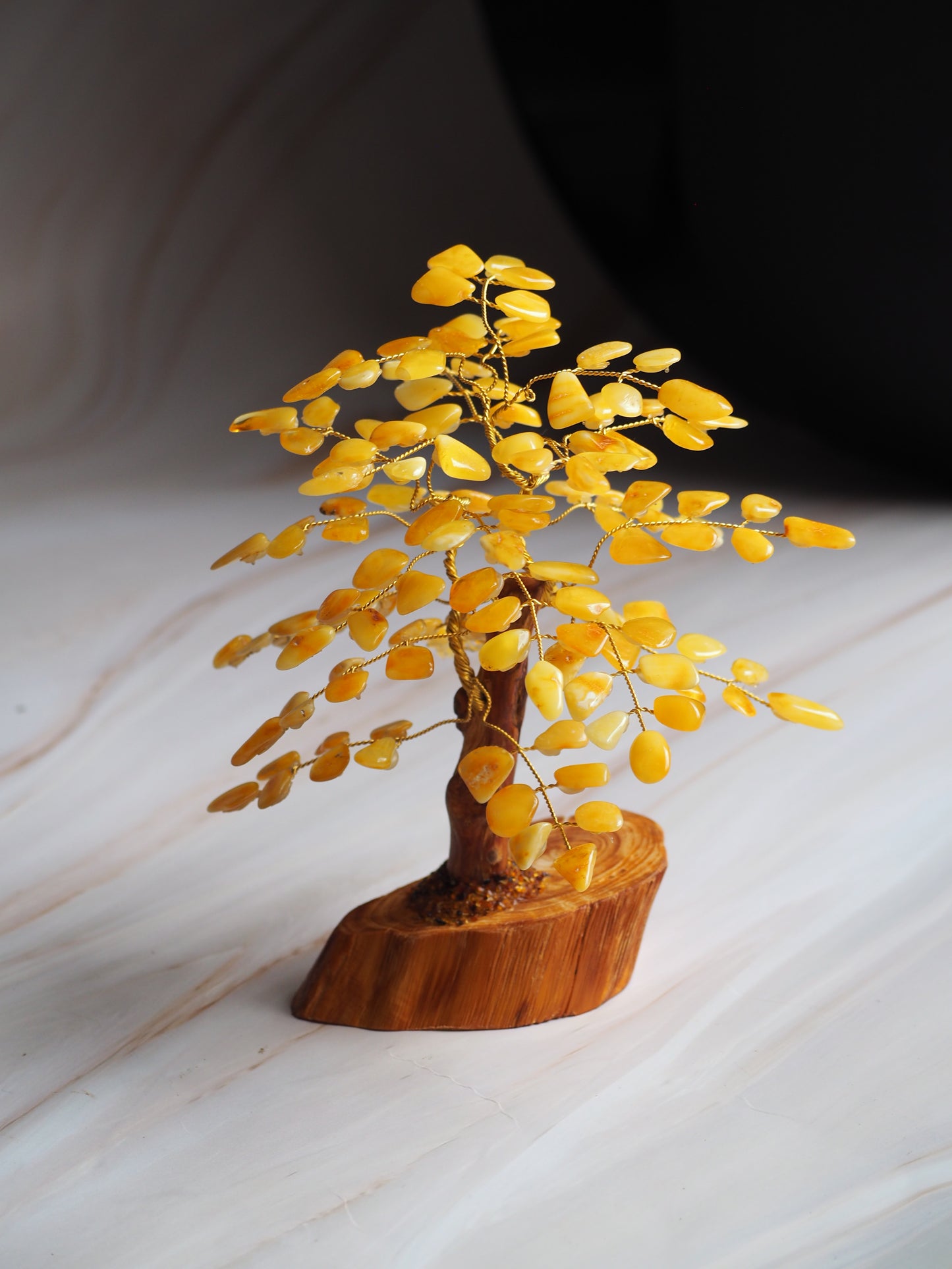 Handmade Natural Butterscotch Amber Lucky Tree 20cm