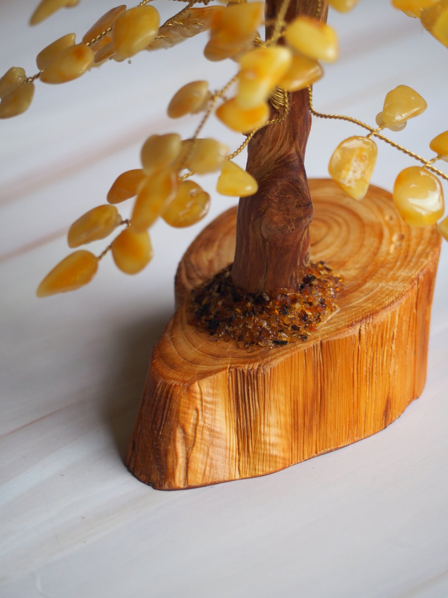 Handmade Natural Butterscotch Amber Lucky Tree 20cm