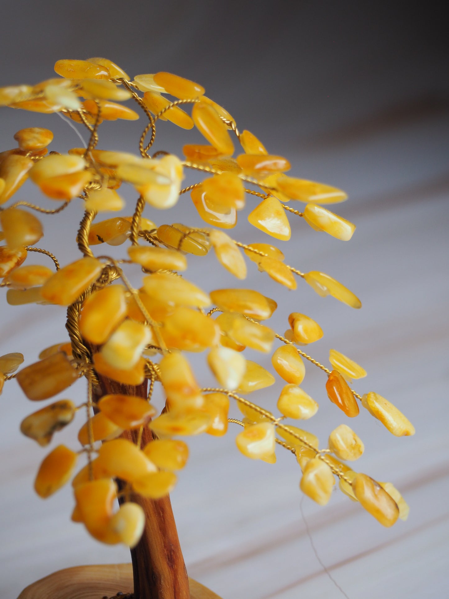 Handmade Natural Butterscotch Amber Lucky Tree 20cm