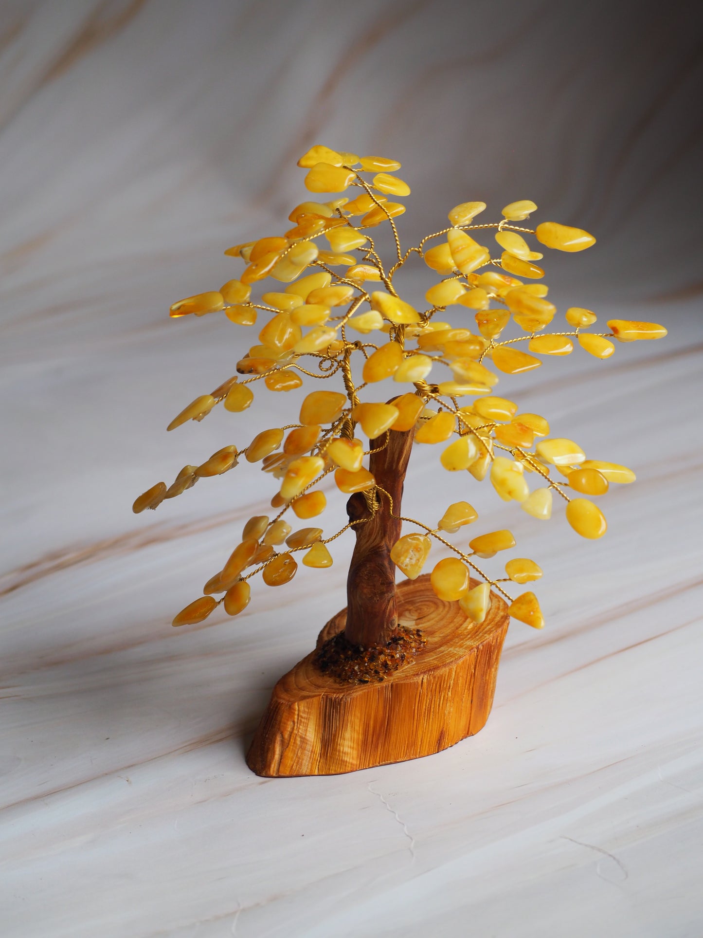 Handmade Natural Butterscotch Amber Lucky Tree 20cm