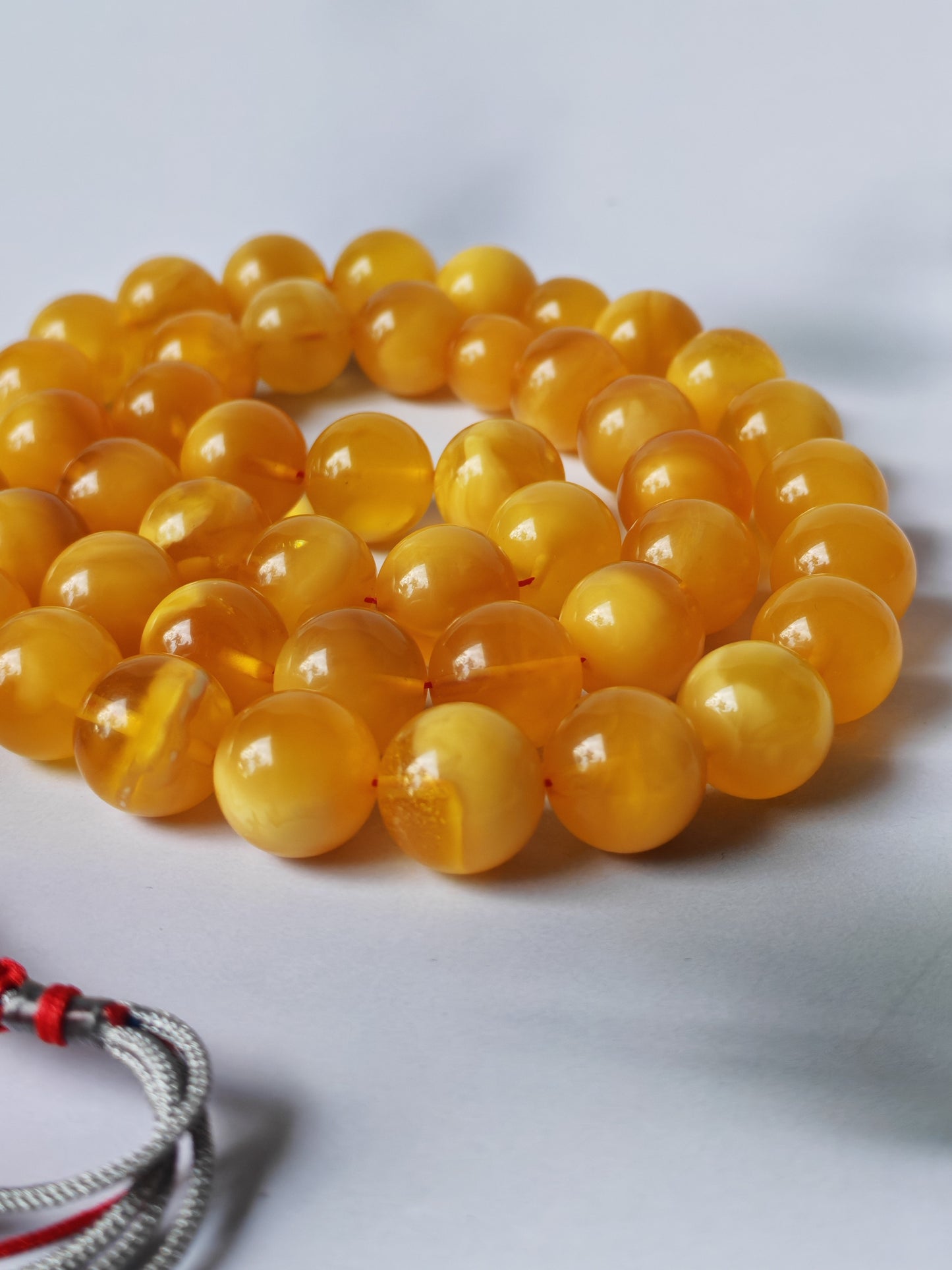 Large Aged Baltic Amber Rosary with Half-Half imami | 55 Beads | Collectible Piece