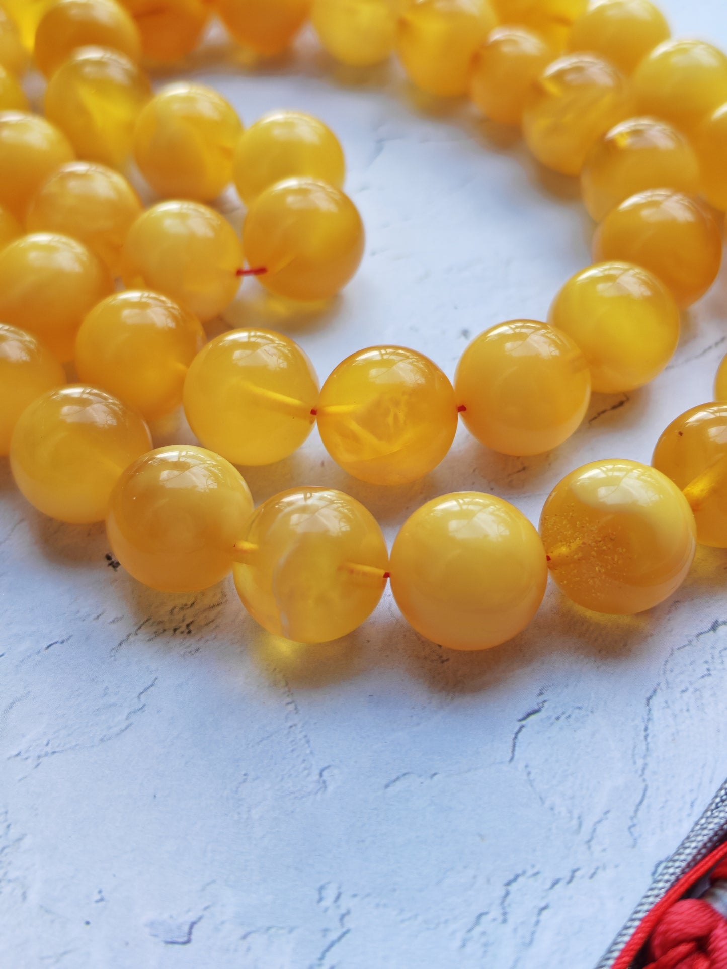 Large Aged Baltic Amber Rosary with Half-Half imami | 55 Beads | Collectible Piece