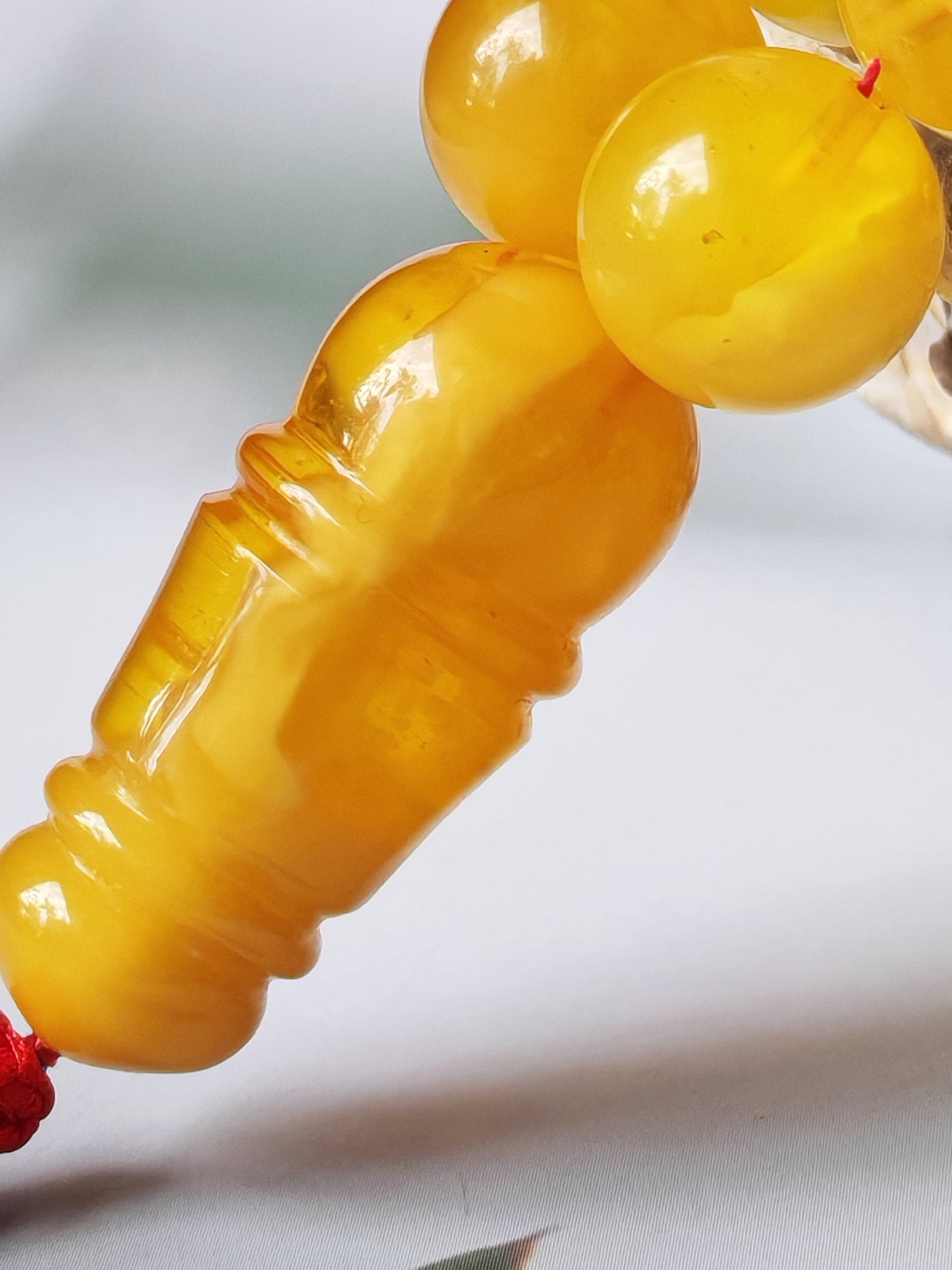 Large Aged Baltic Amber Rosary with Half-Half imami | 55 Beads | Collectible Piece