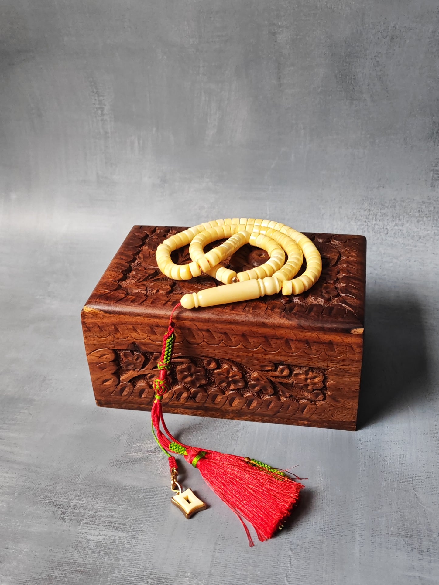 Amber Rosary – 99 Beads | Milk & White Donut Discs