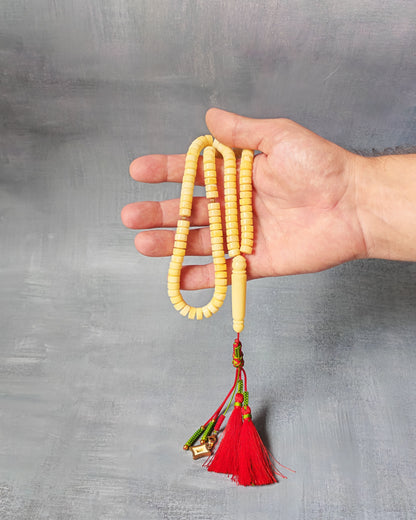 Amber Rosary – 99 Beads | Milk & White Donut Discs