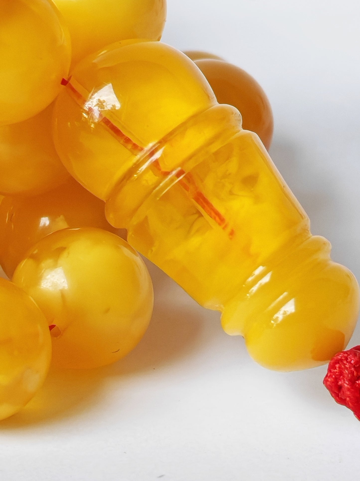 Large Aged Baltic Amber Rosary with Half-Half imami | 55 Beads | Collectible Piece