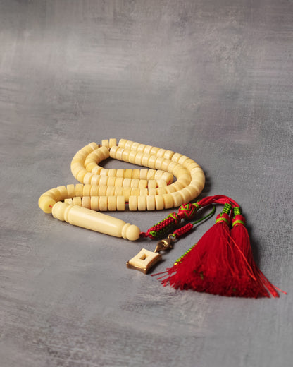 Amber Rosary – 99 Beads | Milk & White Donut Discs