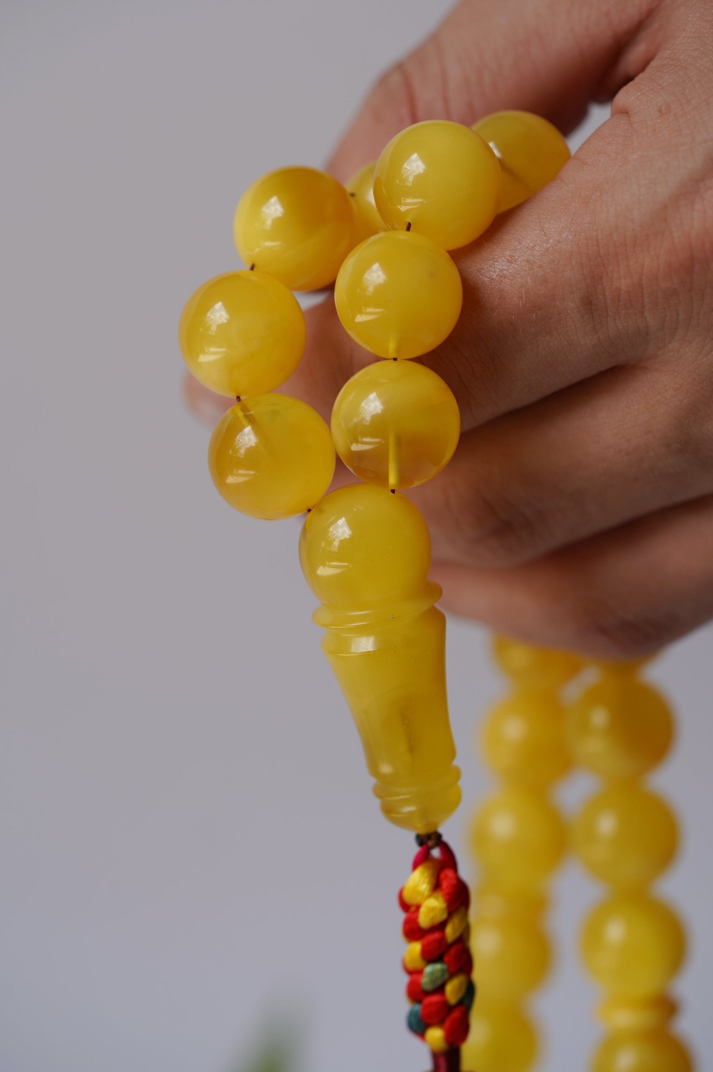 Butterscotch Amber Rosary with Certificate / Tasbih 33