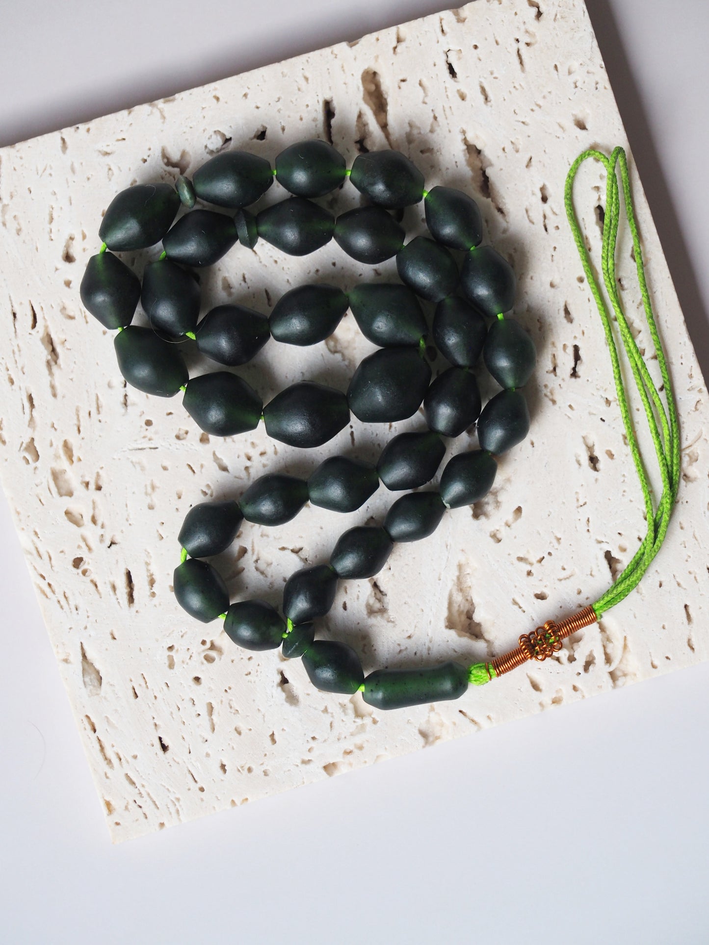 Natural Shah Maqsood Stone Tasbih 33 Beads