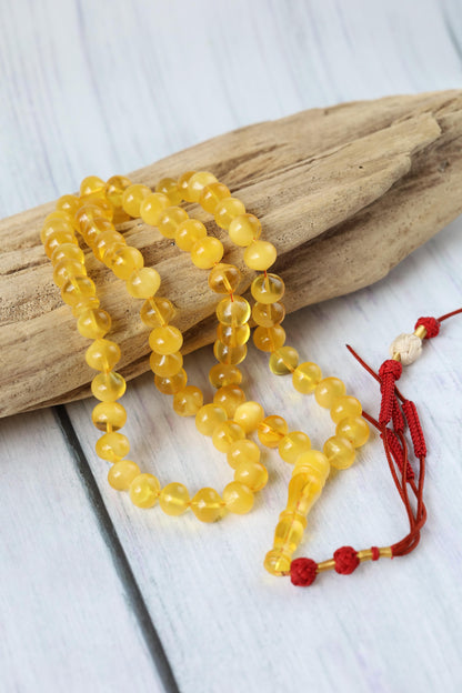 Unique Multicolor Amber Misbah – 66 Beads Istanbul Shape