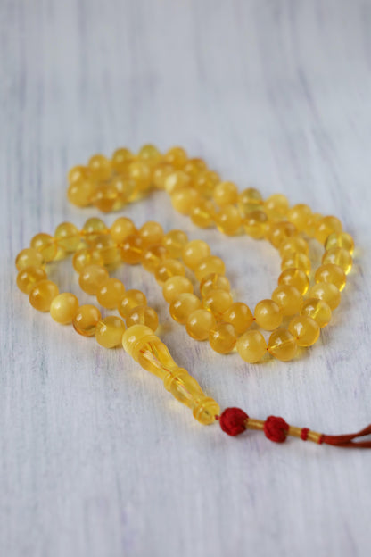 Unique Multicolor Amber Misbah – 66 Beads Istanbul Shape