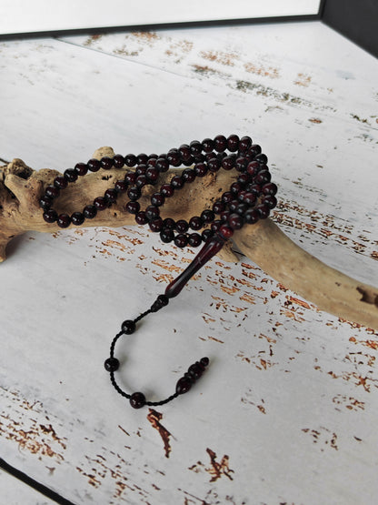 Antique Kokka Seed Wood Tasbih | Ottoman Design | 99 Micro Beads | 5.2mm
