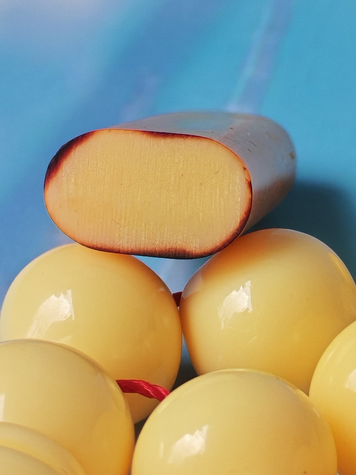 COLOR CHANGE UPDATE | Ivory Cream Bakelite Tasbih – 45 Beads, Rare Istanbul Shape