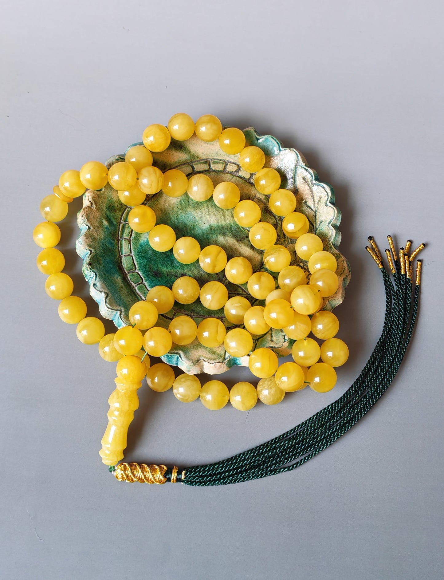 Natural Butterscotch Amber Rosary 66 Beads