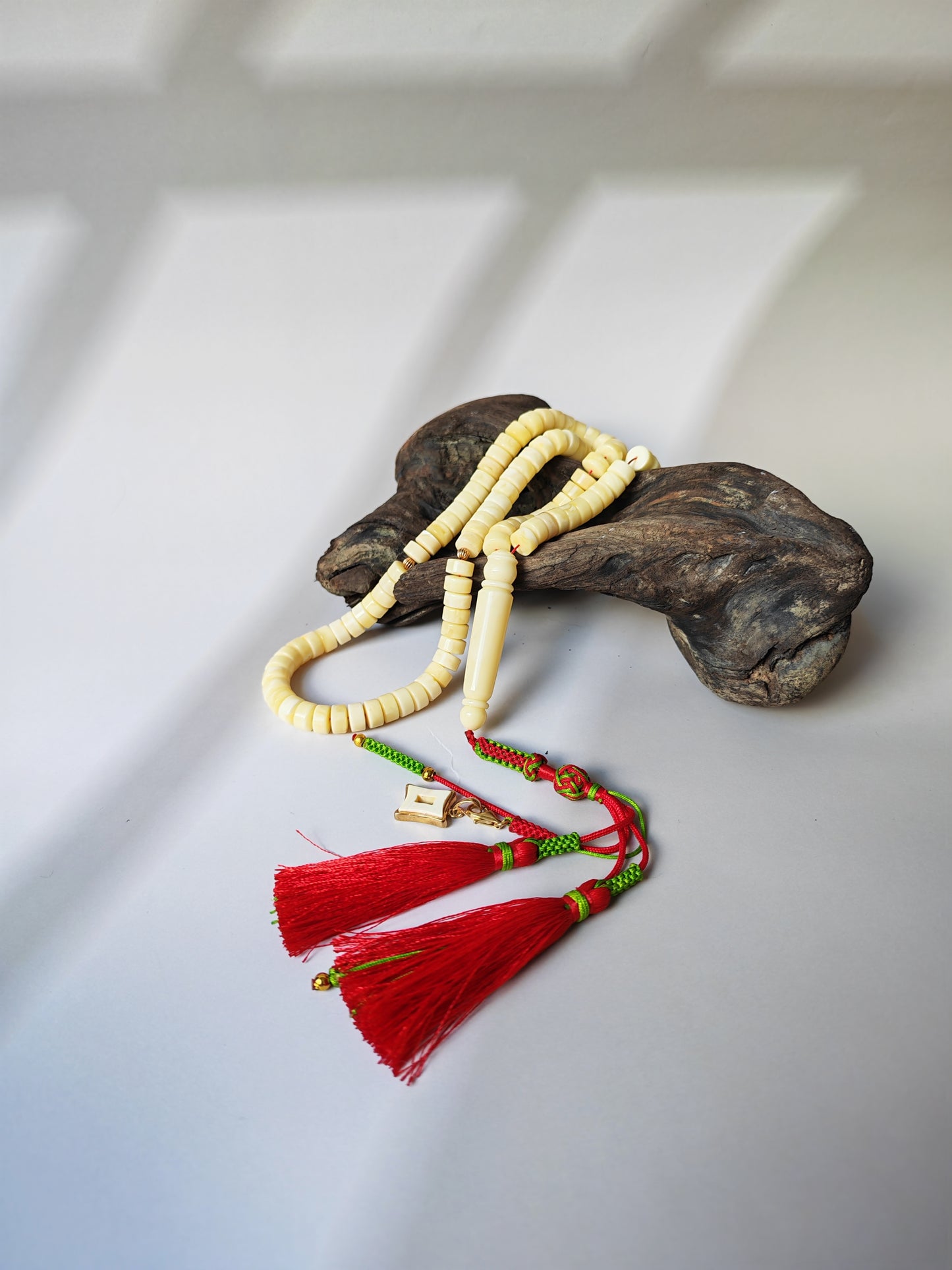 Amber Rosary – 99 Beads | Milk & White Donut Discs