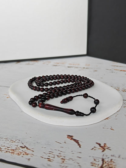 Antique Kokka Seed Wood Tasbih | Ottoman Design | 99 Micro Beads | 5.2mm