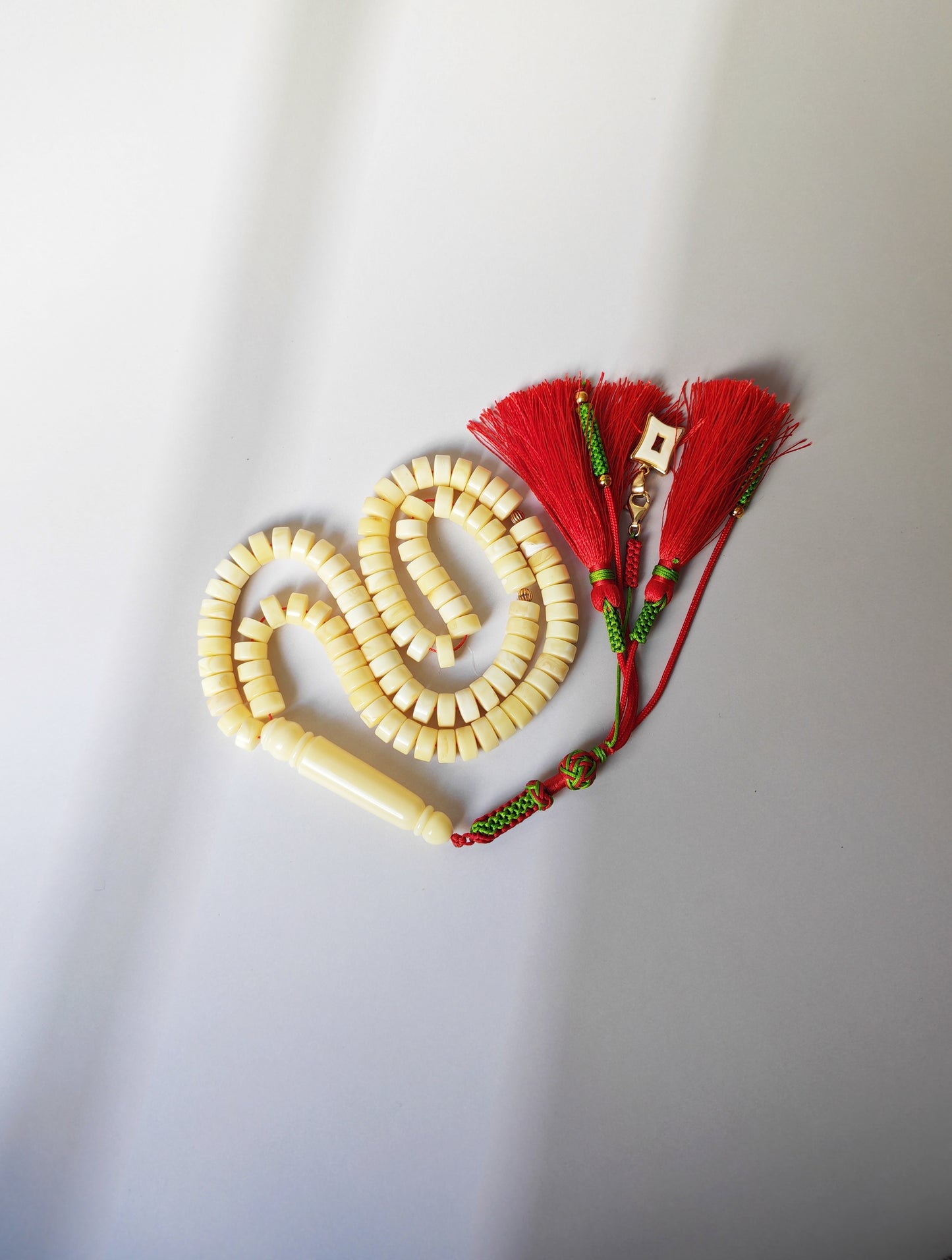 Amber Rosary – 99 Beads | Milk & White Donut Discs