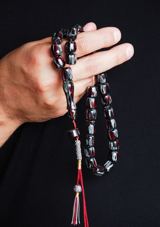 Multicolor Galalith Rosary 33 Beads