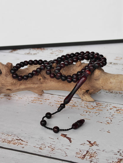Antique Kokka Seed Wood Tasbih | Ottoman Design | 99 Micro Beads | 5.2mm