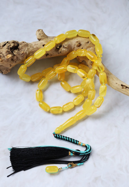 Honey Half-Half Amber Rosary – 45 Beads | Lightweight Daily Piece