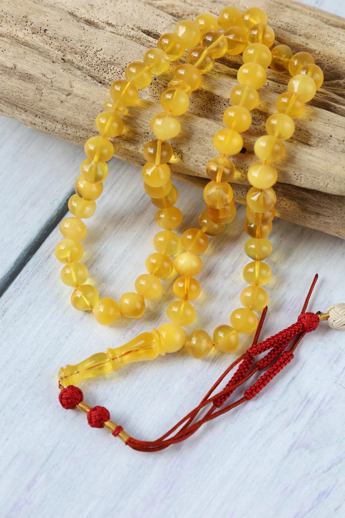 Unique Multicolor Amber Misbah – 66 Beads Istanbul Shape