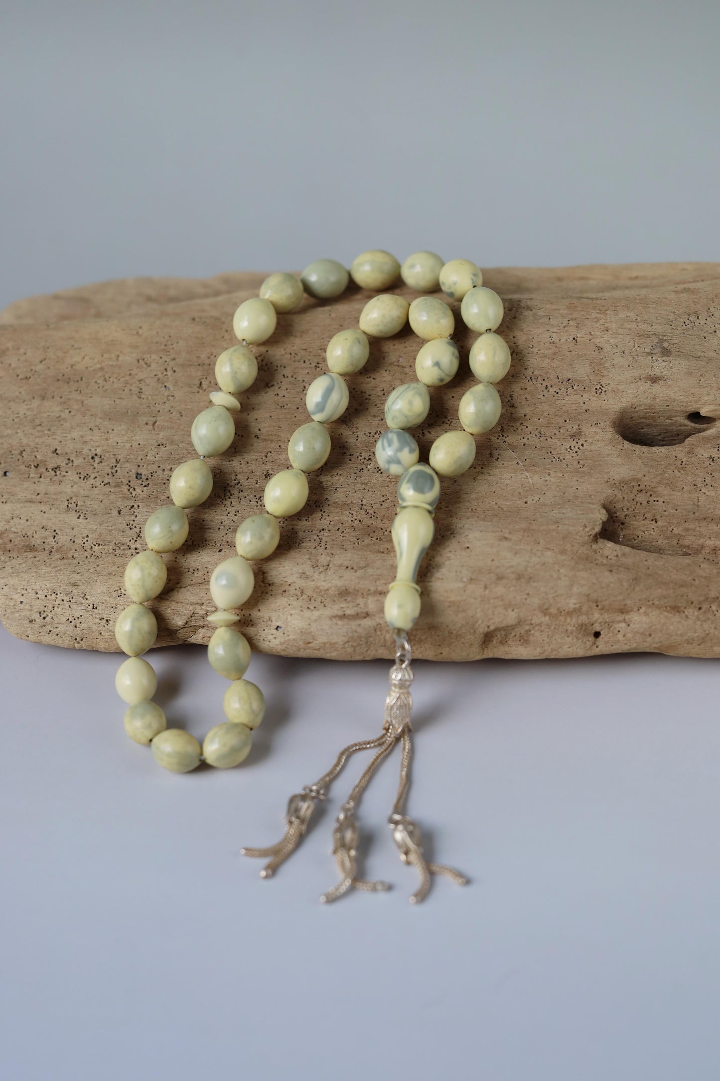 Aged Milk "Chernobyl" Bakelite Tasbih 33 Beads