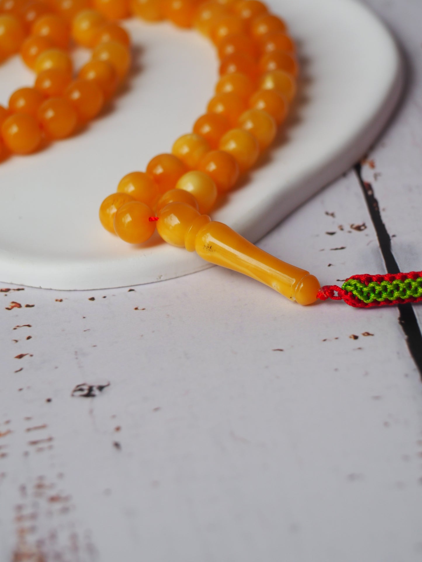 Natural Antique Amber Misbah Pocket Size 66 Beads