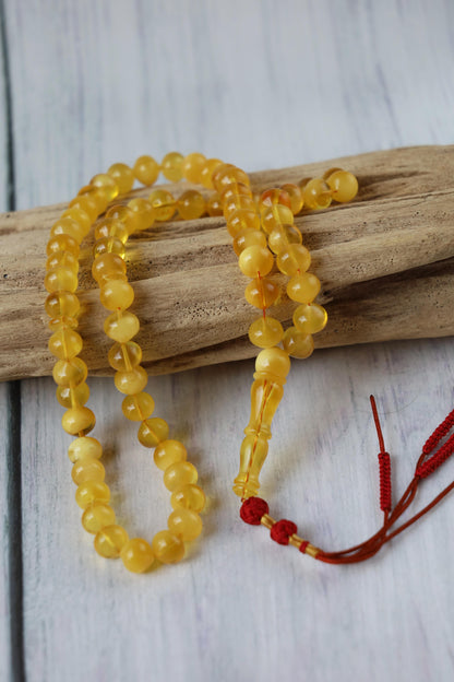 Unique Multicolor Amber Misbah – 66 Beads Istanbul Shape
