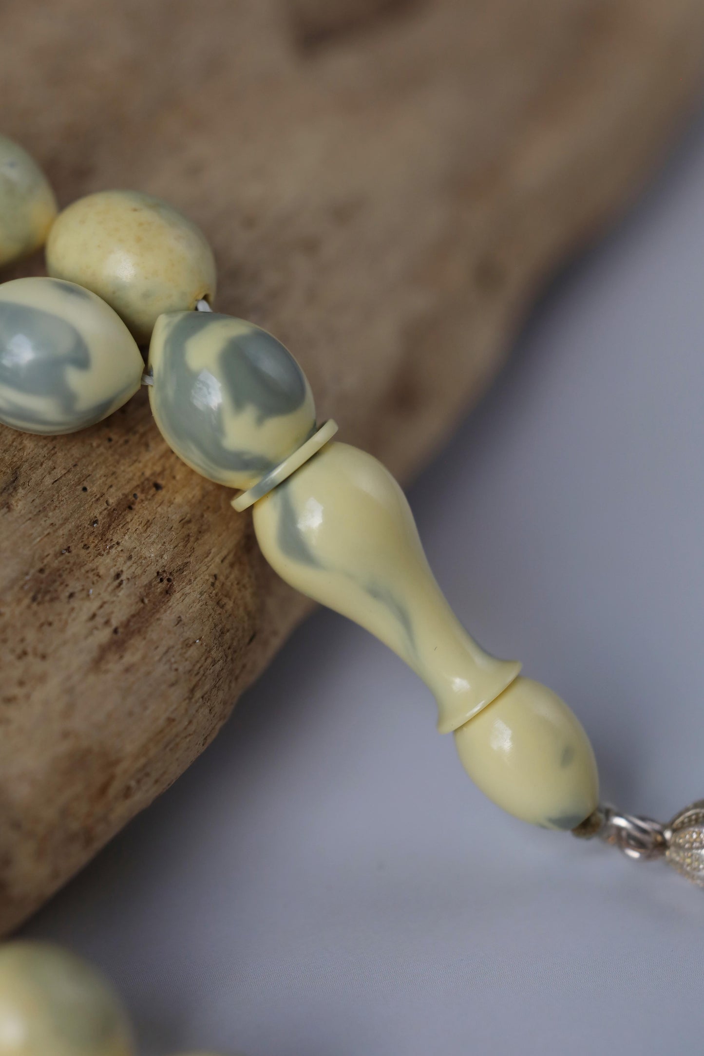 Aged Milk "Chernobyl" Bakelite Tasbih 33 Beads
