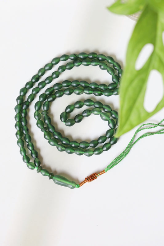 Dark Green Shah Maqsood Tasbih 99 Beads