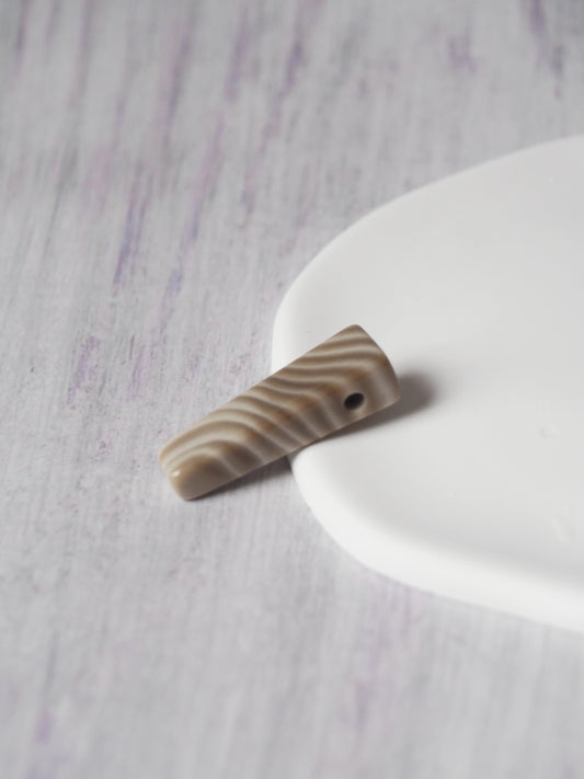 Natural Striped Flint Pendant