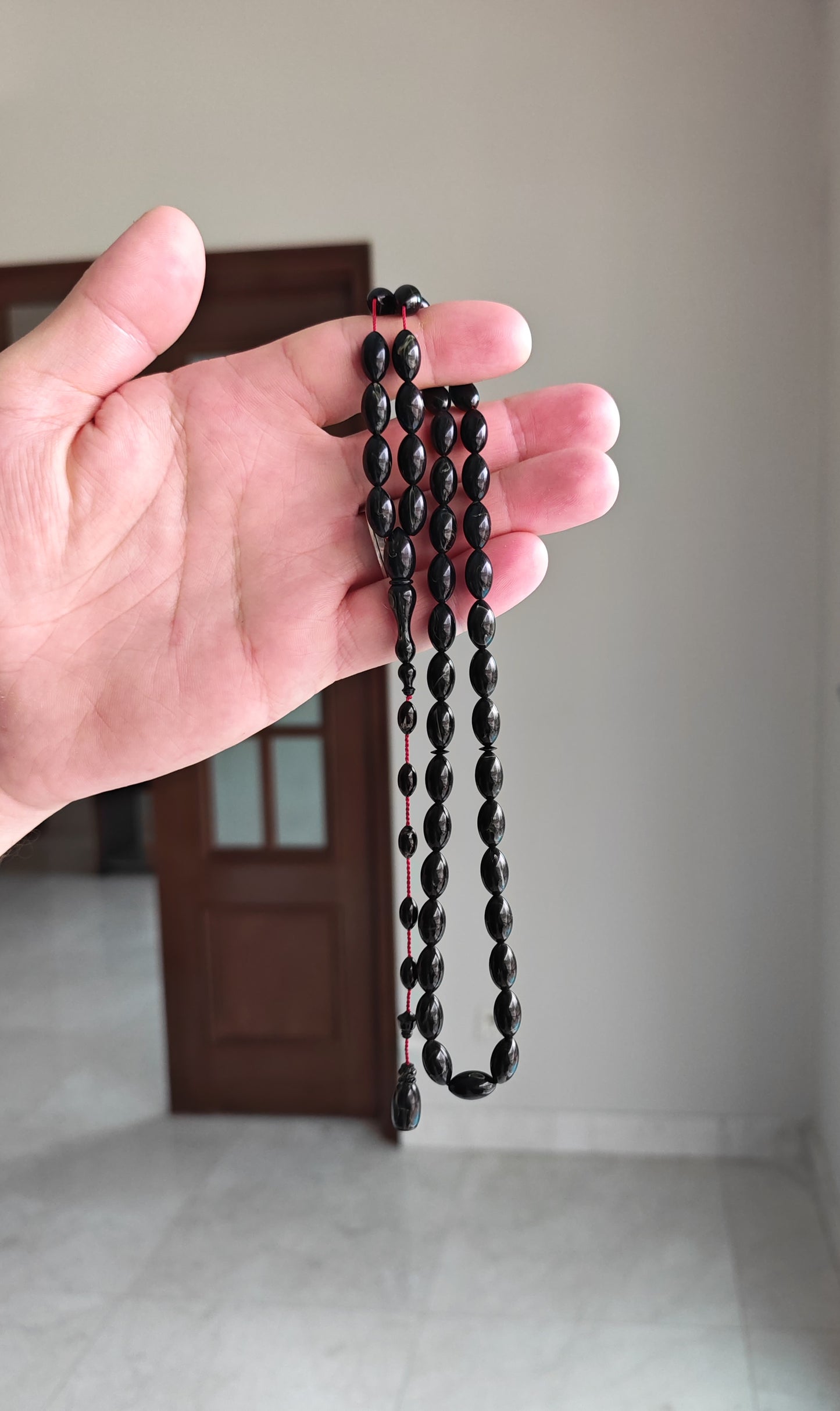 Frog Green Canadian Bakelite Tasbih | 45 Olive Beads | 19.3g