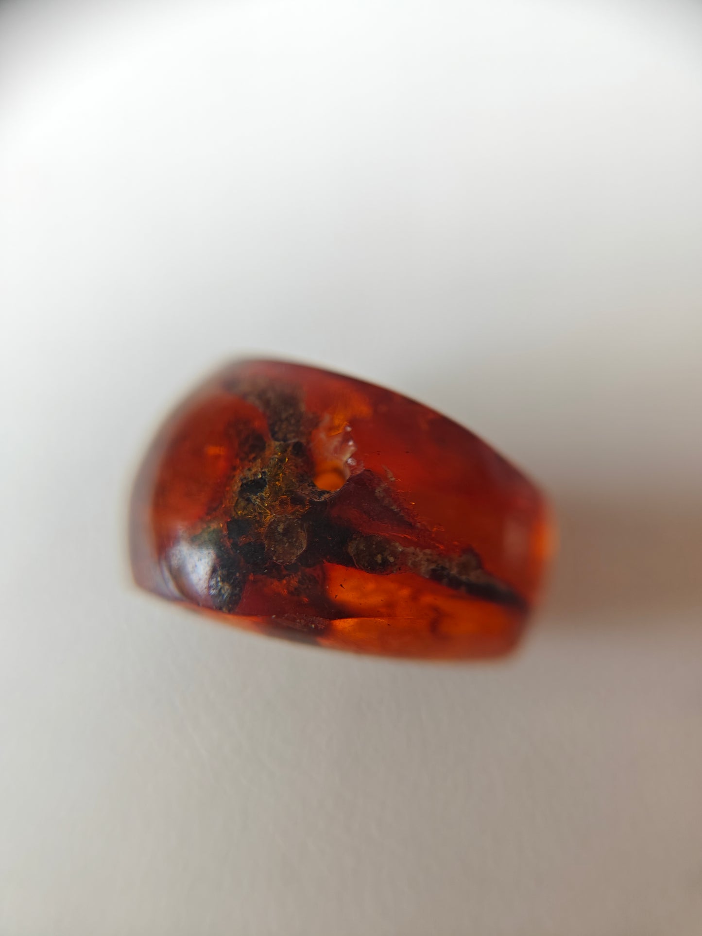 Unique Six Raw Amber Pieces with Spider Inclusions from Private Collection