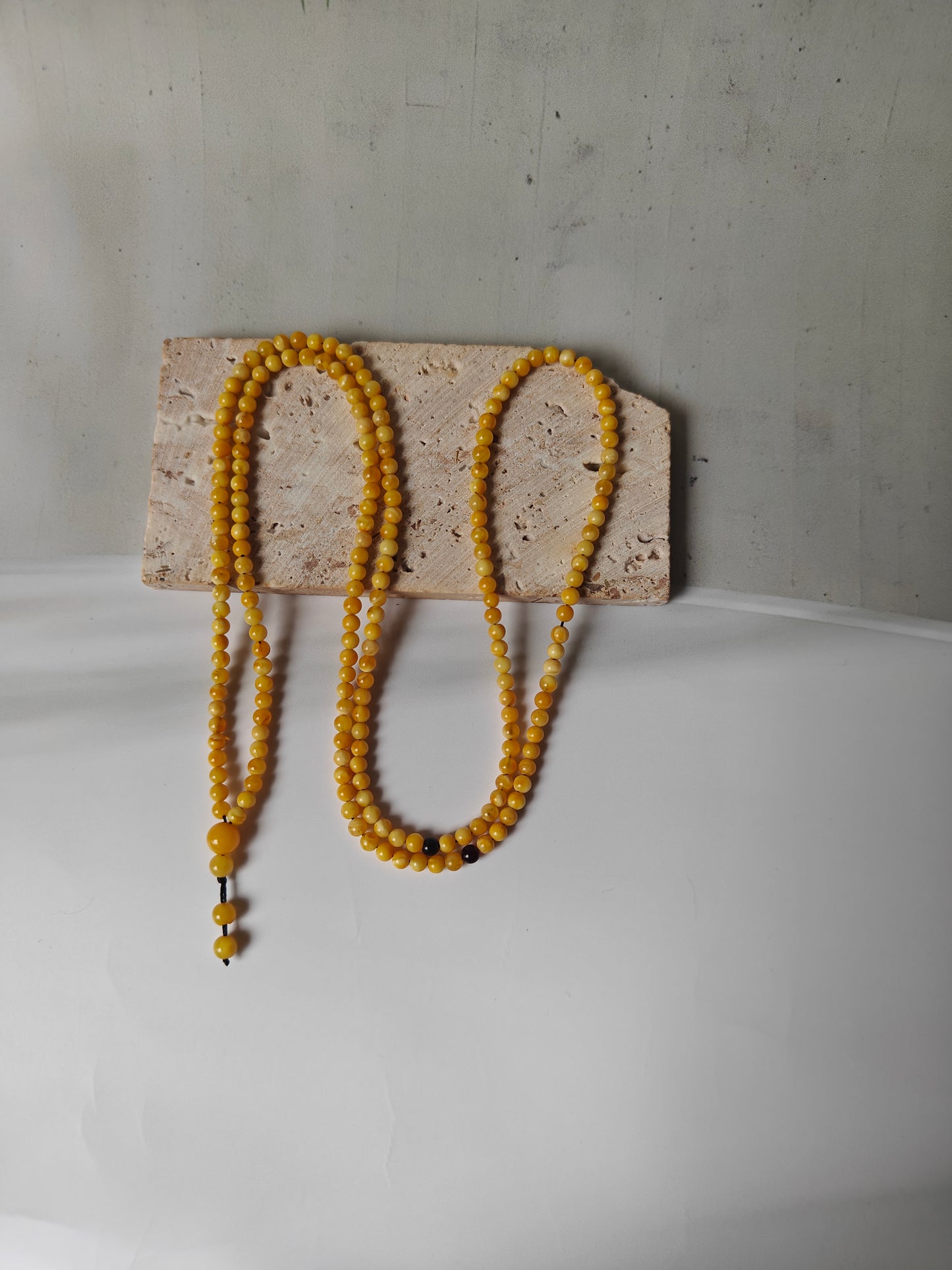 Micro Butterscotch / Honey Amber 200 beads Misbaha for Dhikr