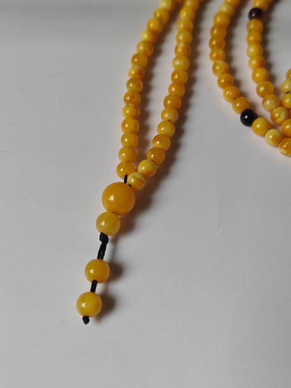 Micro Butterscotch / Honey Amber 200 beads Misbaha for Dhikr